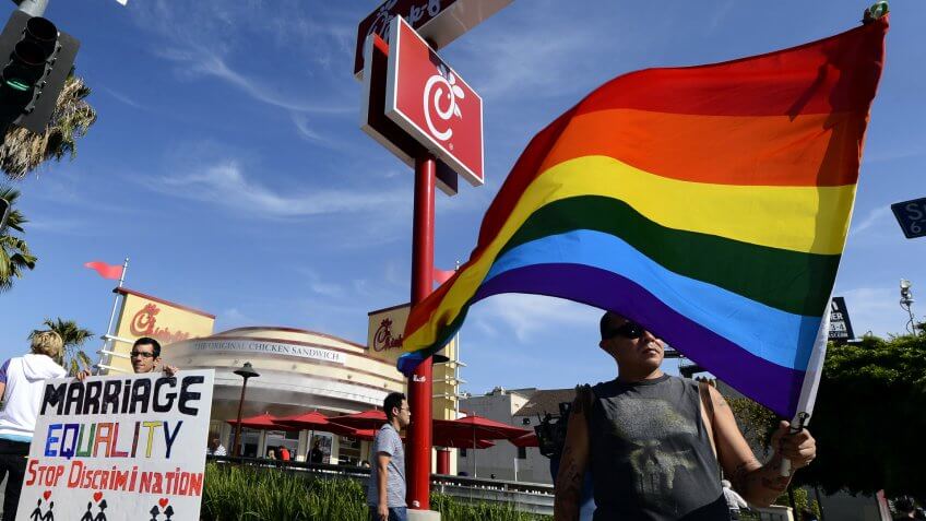 Chick-Fil-A LGBTQ protest