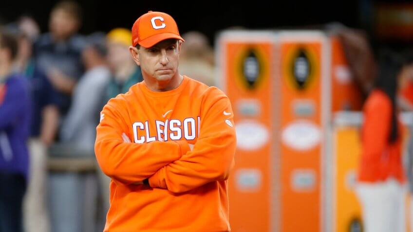 Dabo Swinney, football coach, Clemson University