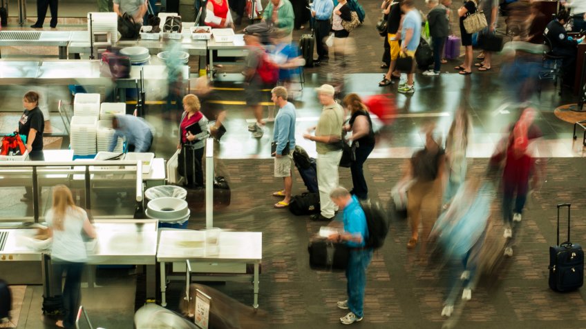 Denver Colorado airport security lines