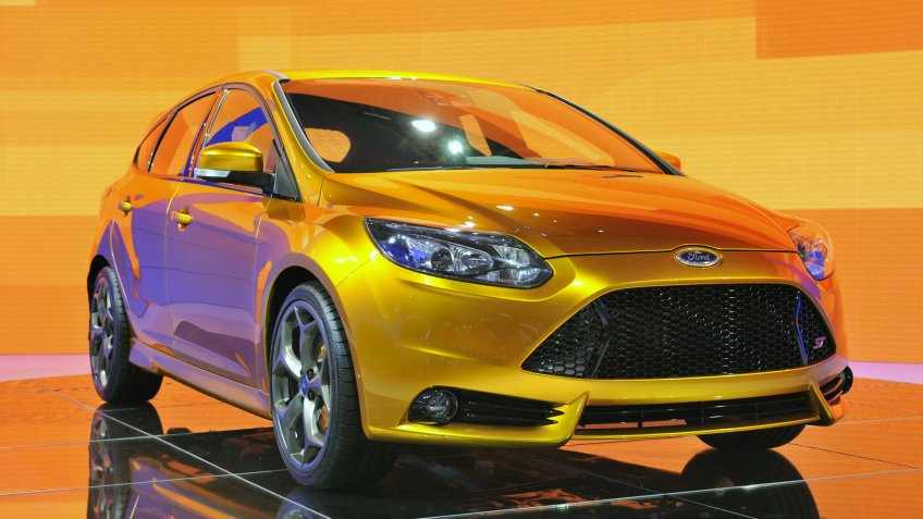 PARIS, FRANCE - SEPTEMBER 30: Ford Focus ST at Paris Motor Show on September 30, 2010, at the Paris Expo-Porte de Versailles - Image.
