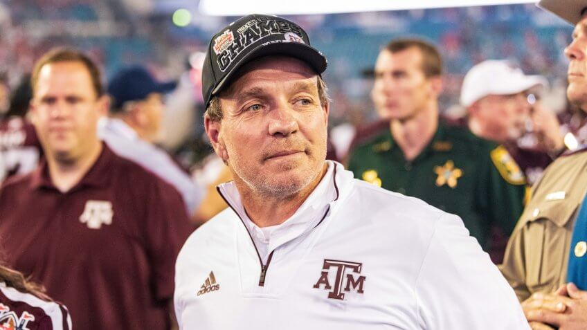 Jimbo Fisher, football coach, Texas AM University