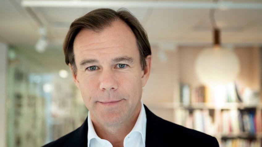 SWEDEN OUTMandatory Credit: Photo by JESSICA GOW/EPA-EFE/Shutterstock (9897166b)Swedish multinational clothing-retail company H&M CEO Karl-Johan Persson poses during an interview at the company's headquarters in Stockholm, Sweden, 27 September 2018.