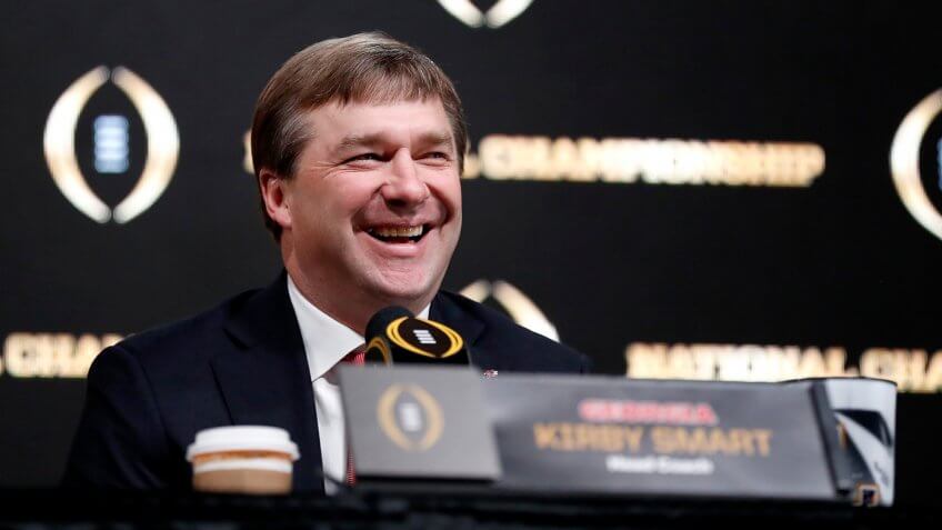 Kirby Smart, football coach, University of Georgia