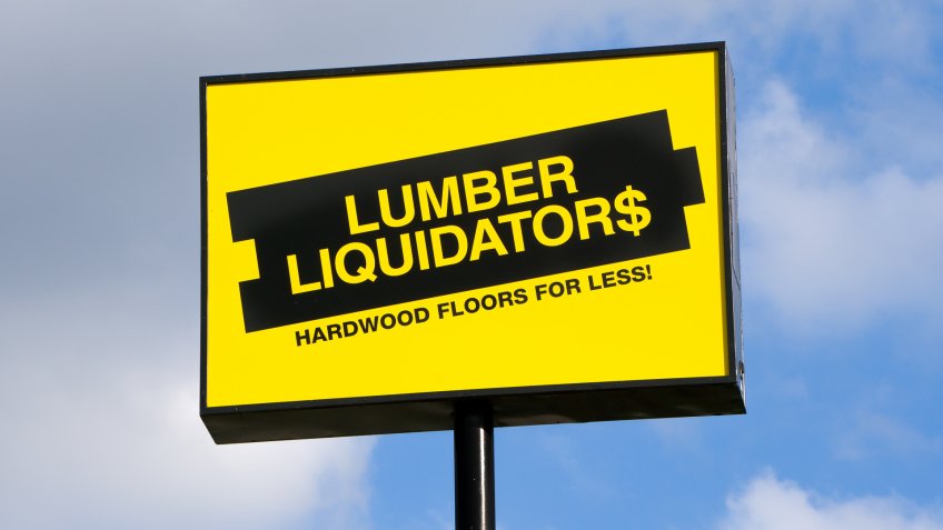 Lumber Liquidators sign