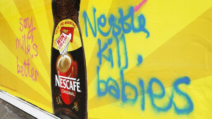 Nestle broke World Health Organization Code on marketing of breast milk substitutes