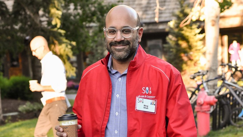 Mandatory Credit: Photo by Rob Latour/Shutterstock (9761146dn)Niraj ShahAllen & Company Sun Valley Conference, USA - 13 Jul 2018.