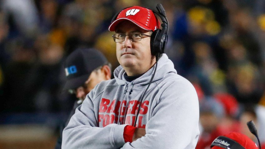 Paul Chryst, football coach, University of Madison at Wisconsin