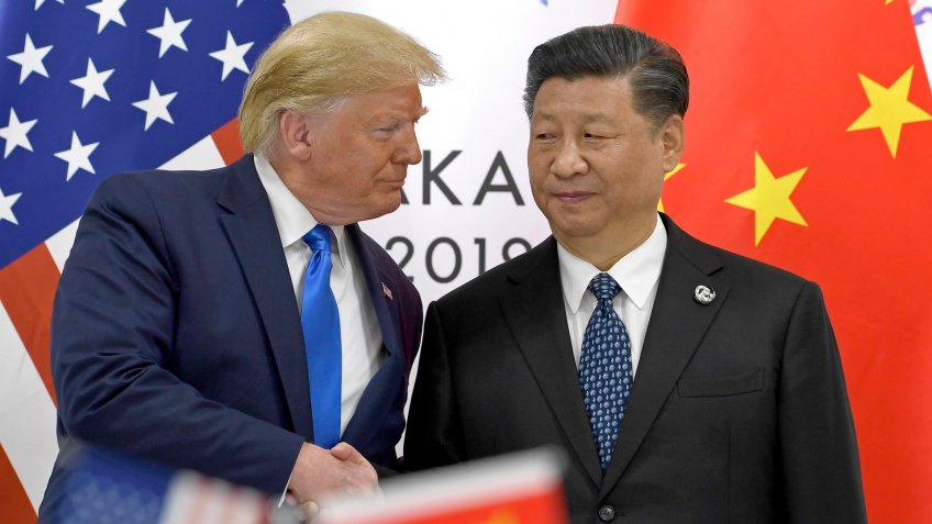 President Trump with Chinese President Xi Jinping at G20 Summit in Japan