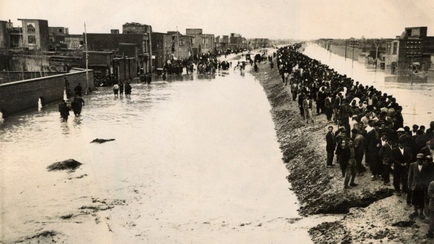 Teheran Iran flood in 1962