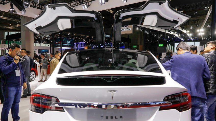 Tesla Model X at Auto Shanghai 2019 in China