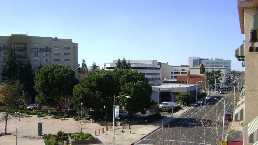 Visalia California Downtown.