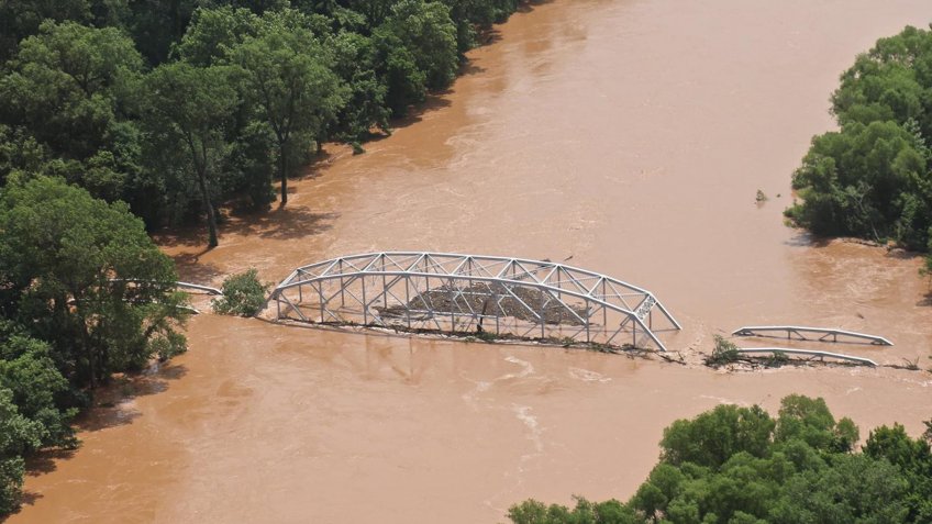 Washita River flooding June 2015