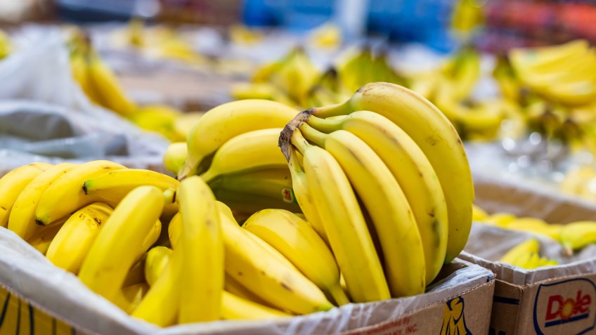 bananas in California grocery store