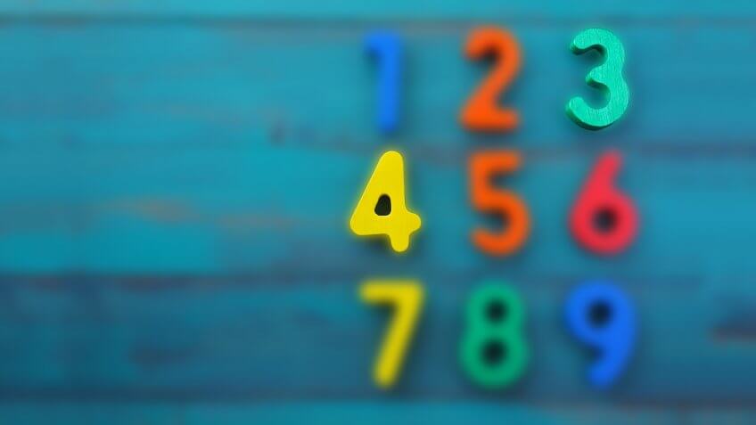 Preschool learn to count in order numbers from one (1) to nine (9).