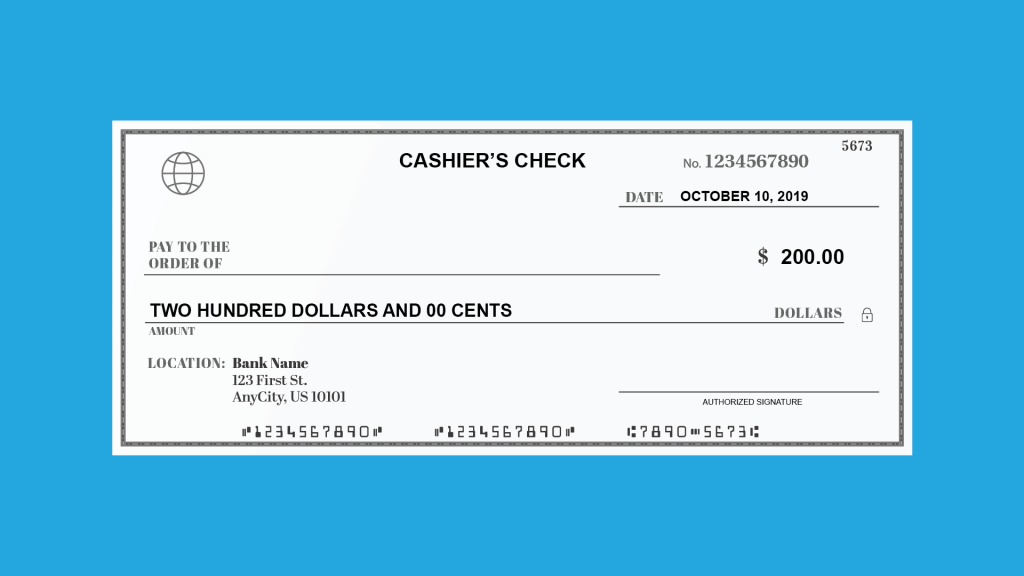 What Is a Cashier's Check and How Do I Get One? GOBankingRates