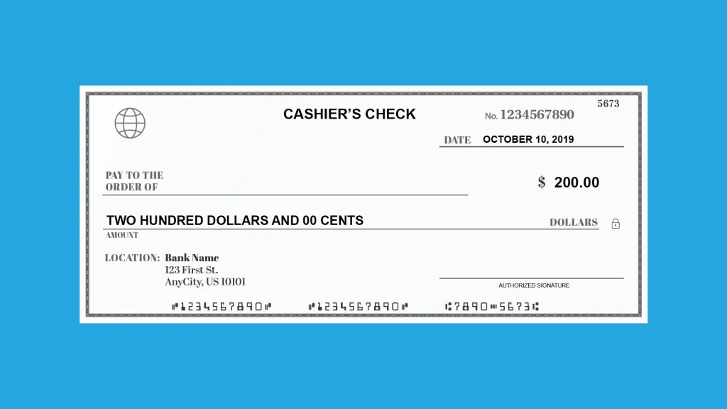 Cashier's Check