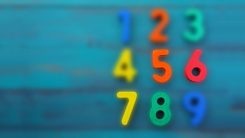 Preschool learn to count in order numbers from one (1) to nine (9).