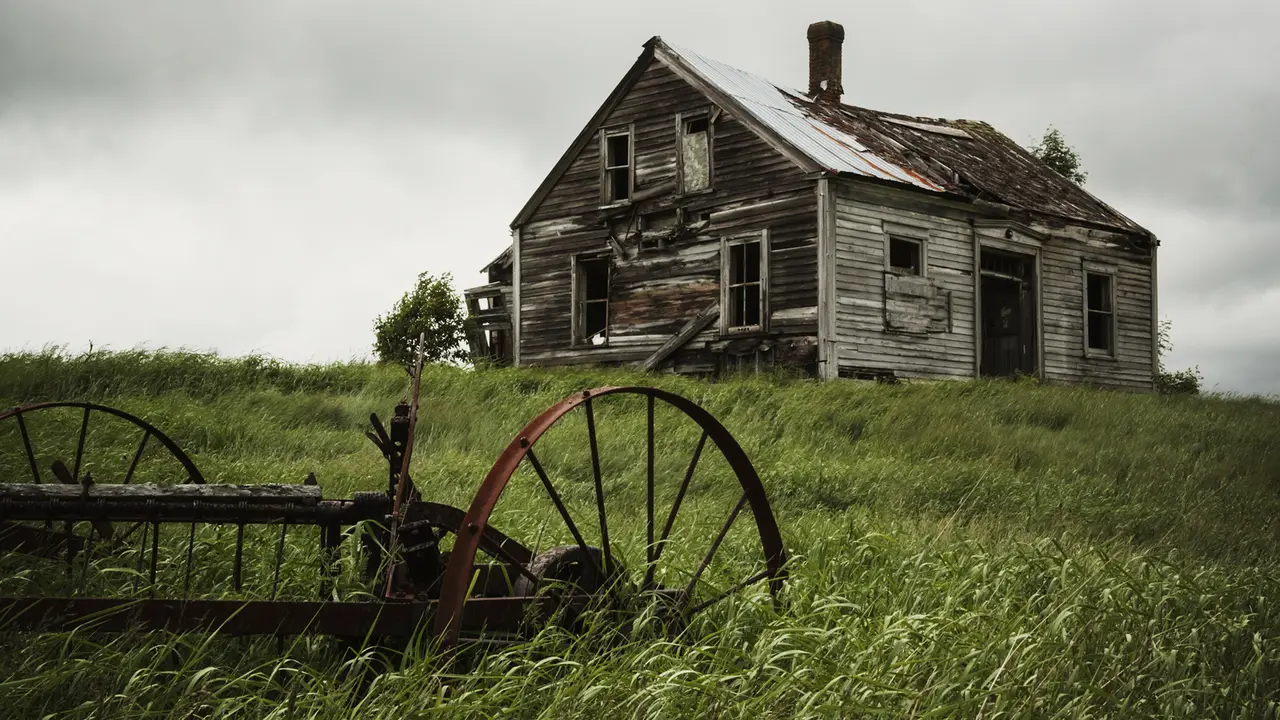 A long abandoned farm house in rural Nova Scotia.
