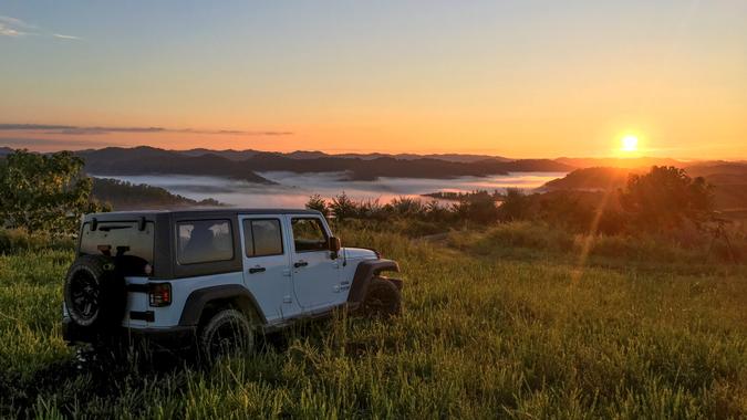 2018 Jeep JK Sunrise Southern West Virginia Mountains photograph taken Sept 2018.