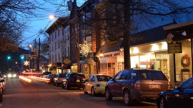 Lambertville, USA - December 28, 2013.