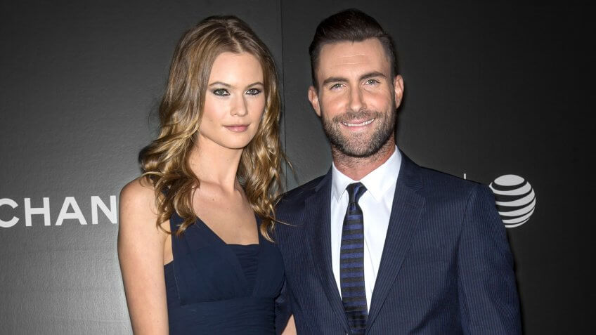 Adam Levine and Behati Prinsloo celebrity