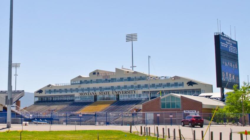 Bobcat Stadium Montana State University.