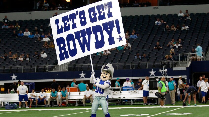 Dallas Cowboys mascot Rowdy