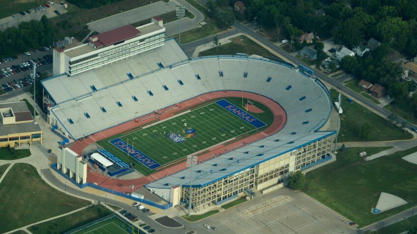 David Booth Kansas Memorial Stadium.