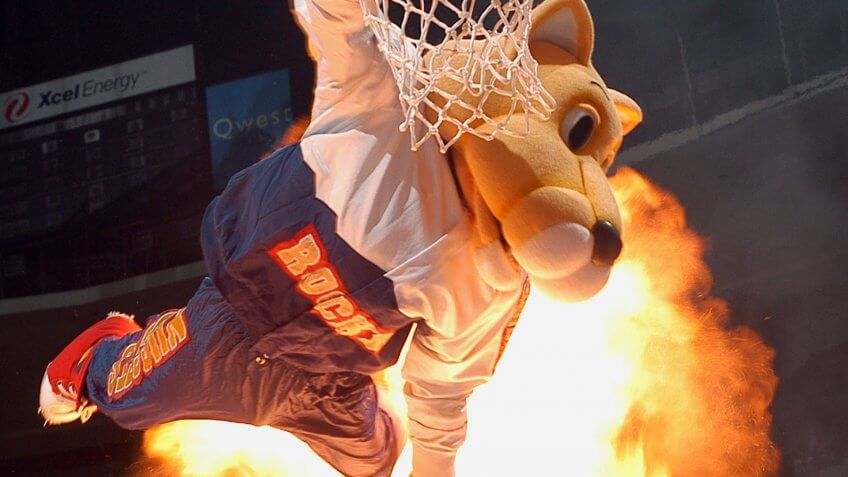 Denver Nuggets mascot Rocky the Mountain Lion