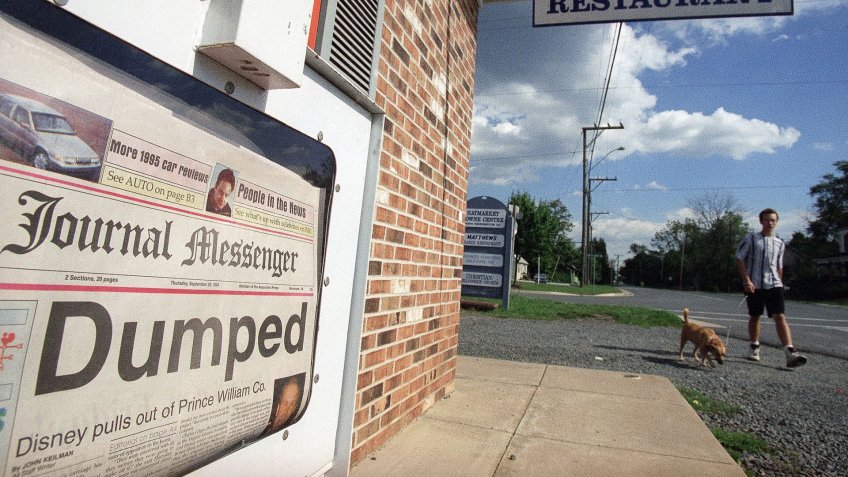 Disney abandons Haymarket Virginia theme park