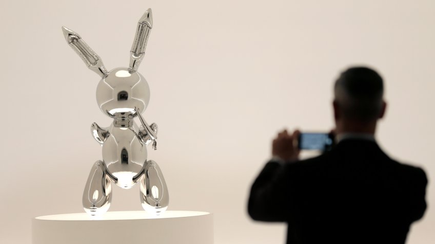 Jeff Koons Rabbit sculpture