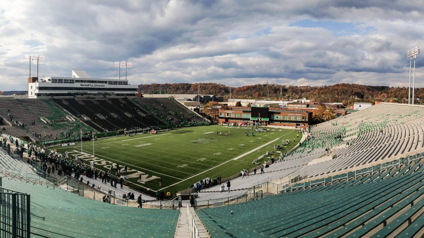 Joan C Edwards Stadium Marshall University West Virginia.