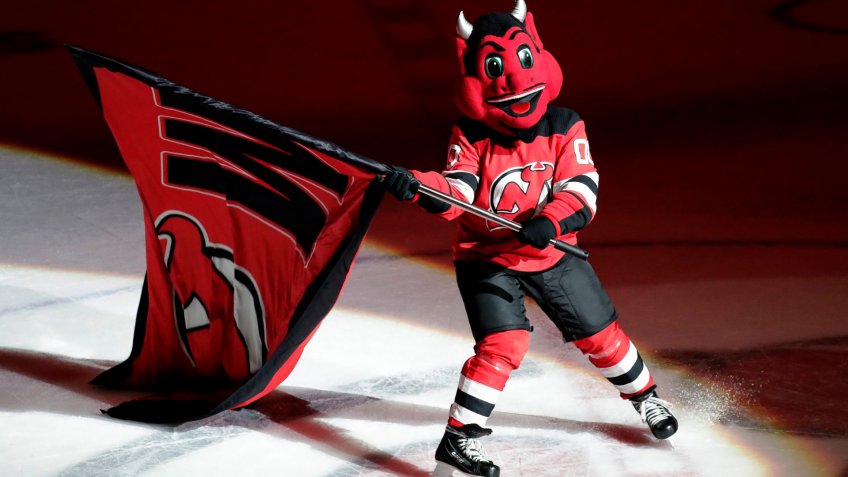 New Jersey Devils mascot NJ Devil