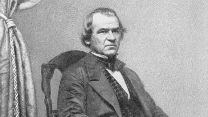 President Andrew Johnson.