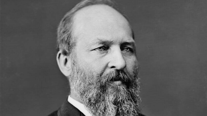 President James Garfield.