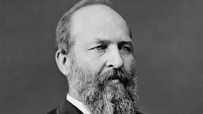 President James Garfield.