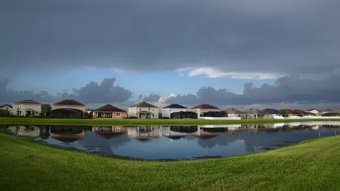 Riverview, Florida landscape after a storm