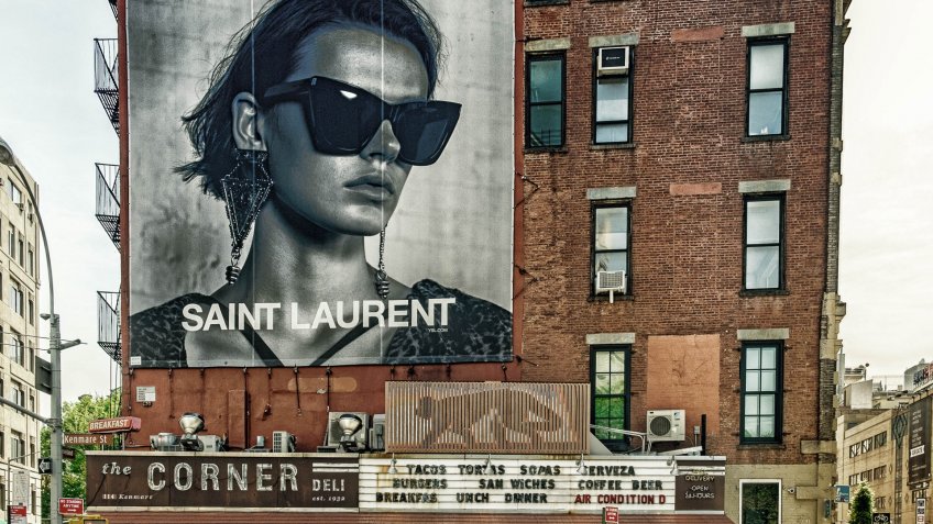 Saint Laurent billboard in New York City