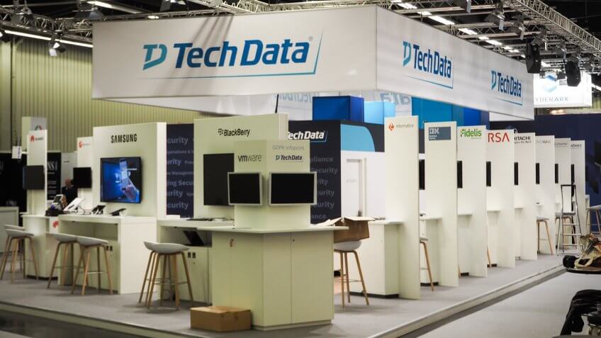 it-sa 2017 tradefair, Tech Data booth.