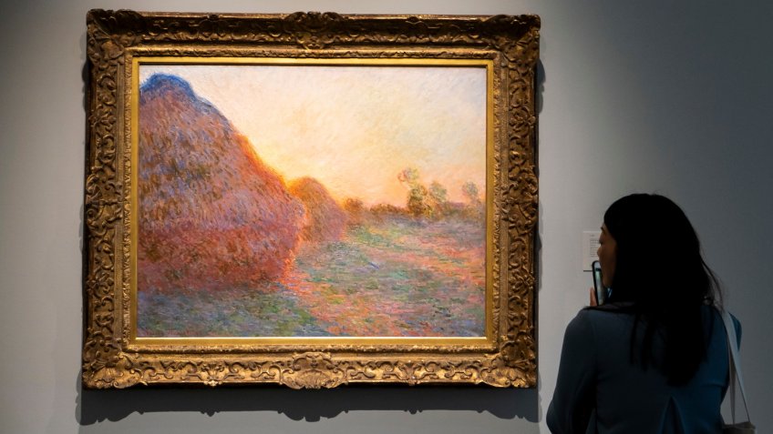 Meules by Claude Monet painting