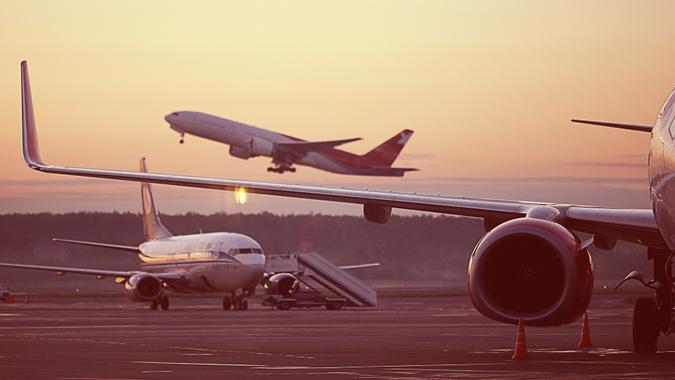 airplanes at airport