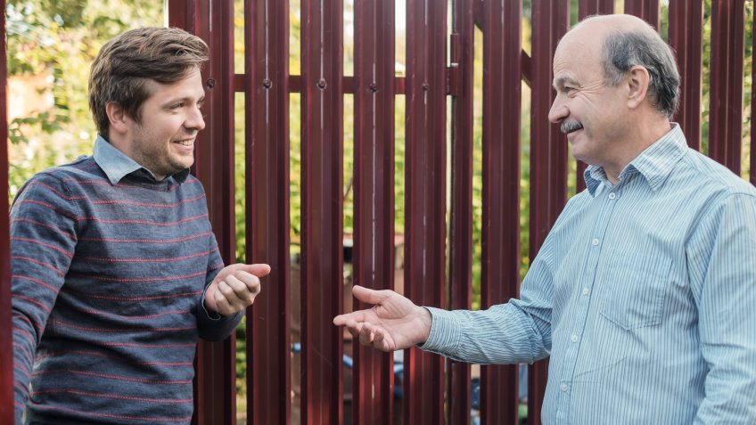 neighbors talking