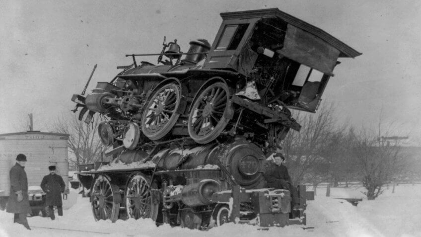 1885 N.Y. Central and Hudson River Railroad wreck