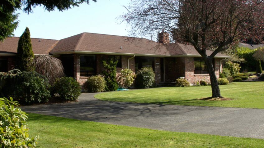 Residential family home of the 1980s.