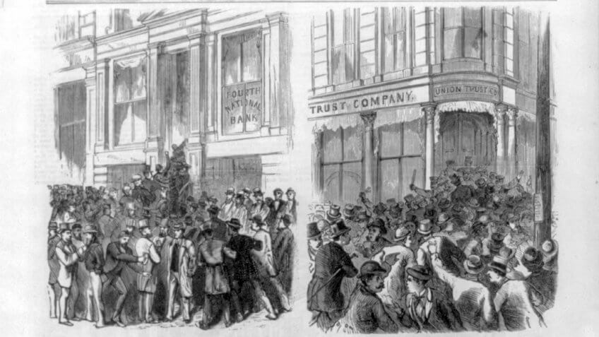 Great Financial Panic of 1873 illustration