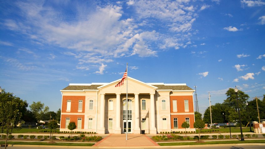 City Hall building in Lebanon, Indiana - Image.