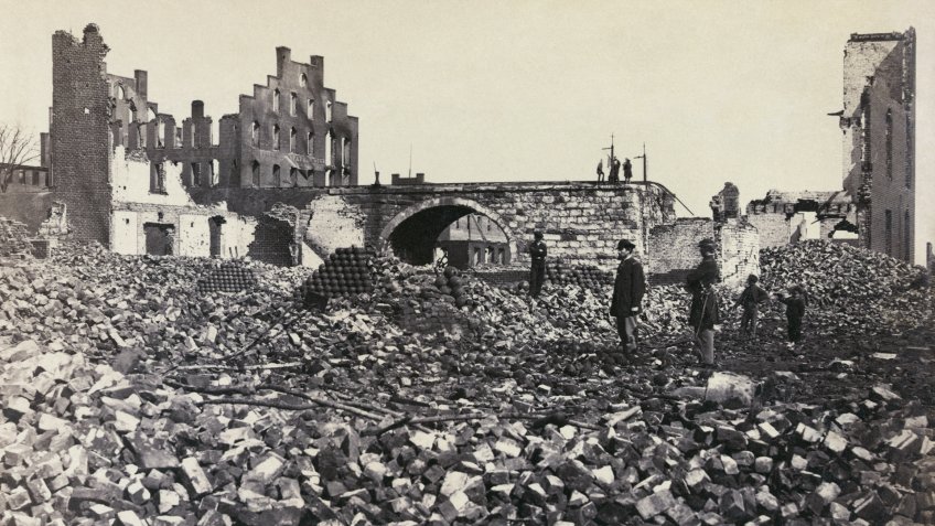 Richmond Virginia ruins during Civil War