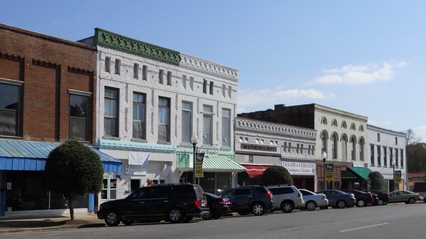 Talladega Alabama Courthouse Square.