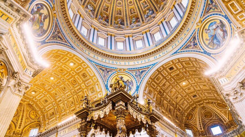 gold detail ceiling architecture