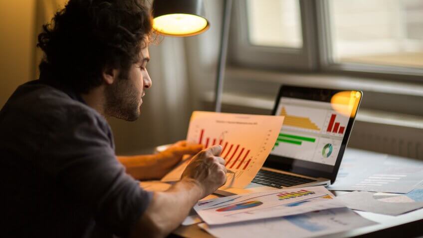 Marketing Graph Statistics Digital Analysis Finance Concept.